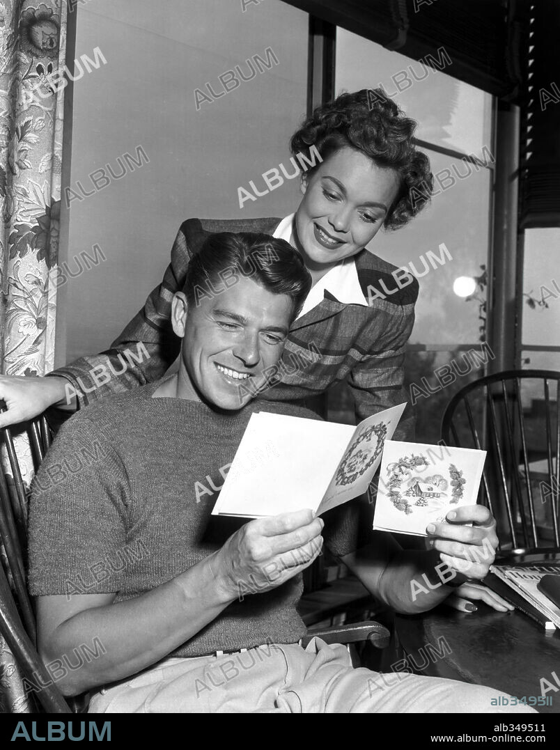 JANE WYMAN und RONALD REAGAN. 1946