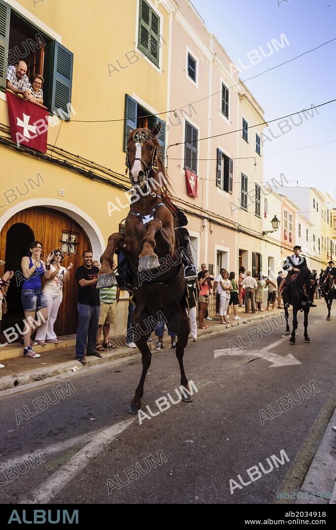 Caragol de Santa Clara, Fiestas de Sant Joan. Ciutadella.Menorca,Islas Baleares,españa.
