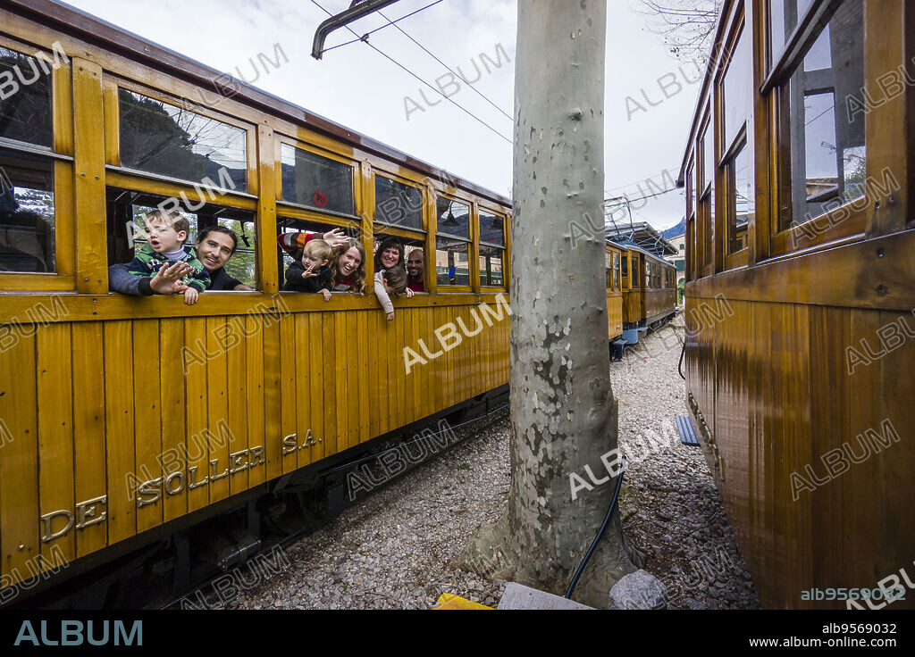 tren de Soller, (ferrocarril Palma-Soller), Mallorca, balearic islands, spain, europe.