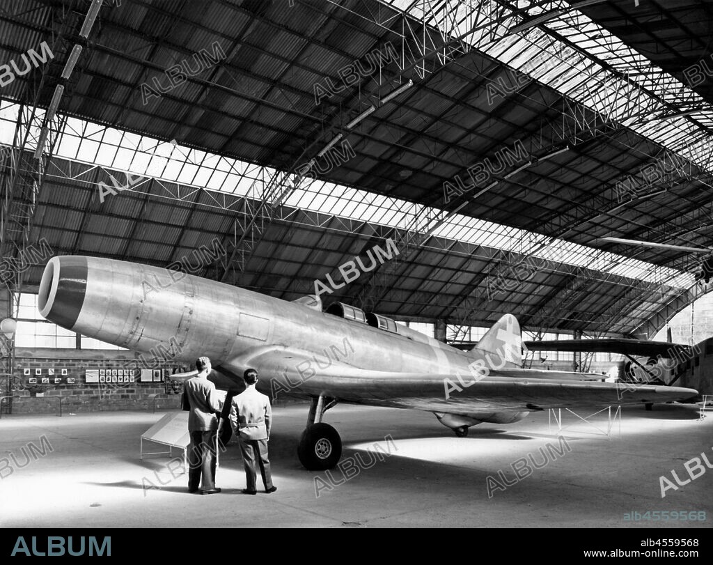 Campini-caproni c.c.2. first jet airplane. 1954.