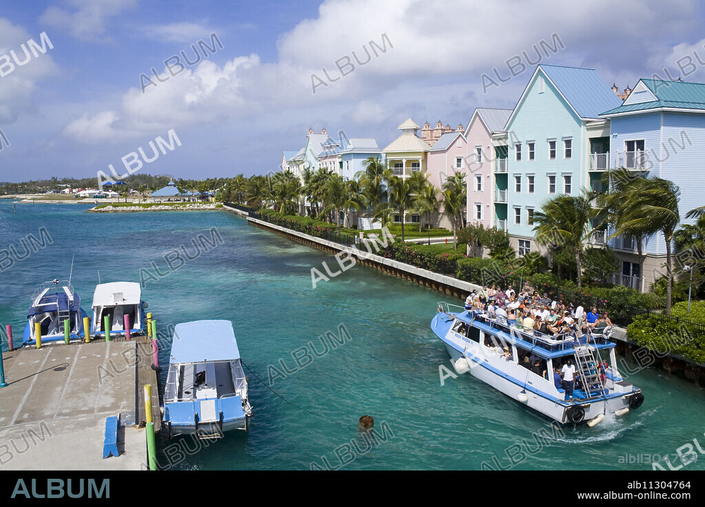 Paradise Island ferry terminal, Nassau City, New Providence Island, Bahamas, West Indies, Central America.