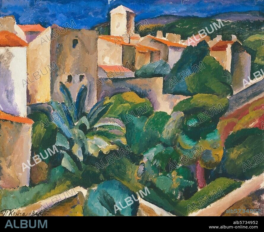 PJOTR PETROWITSCH KONTSCHALOWSKI. Kontschalowskij, Pjotr Petrowitsch. 1876-1956. "Siena", 1912. Gemälde. Saratow, Staatliches Kunstmuseum.
