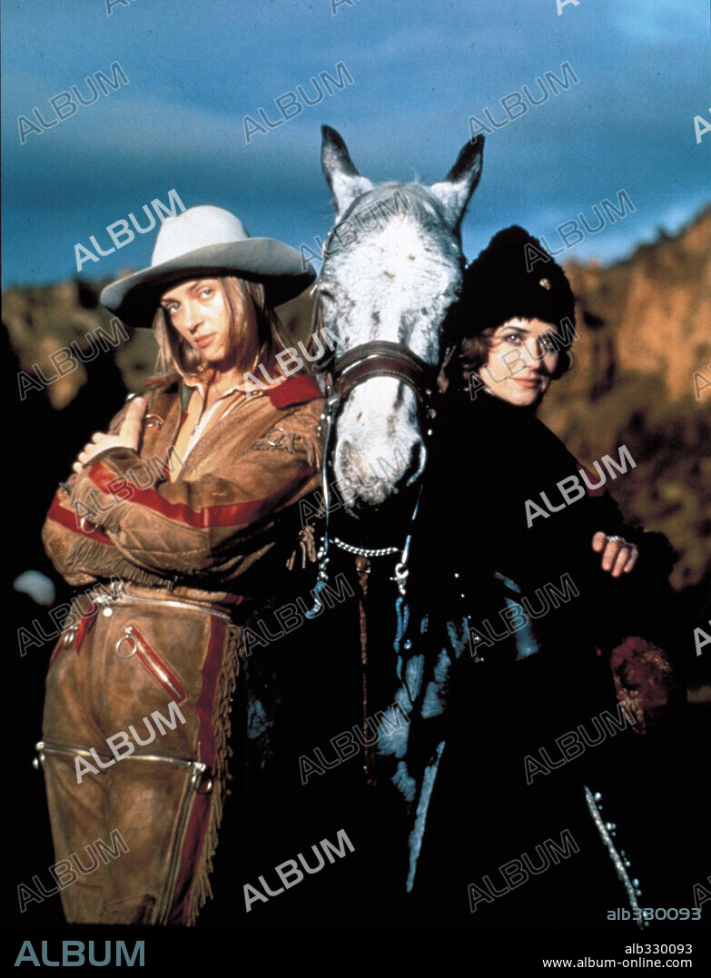 UMA THURMAN en ELLAS TAMBIÉN SE DEPRIMEN, 1993 (EVEN COWGIRLS GET THE BLUES), dirigida por GUS VAN SANT. Copyright NEW LINE FEATURES.