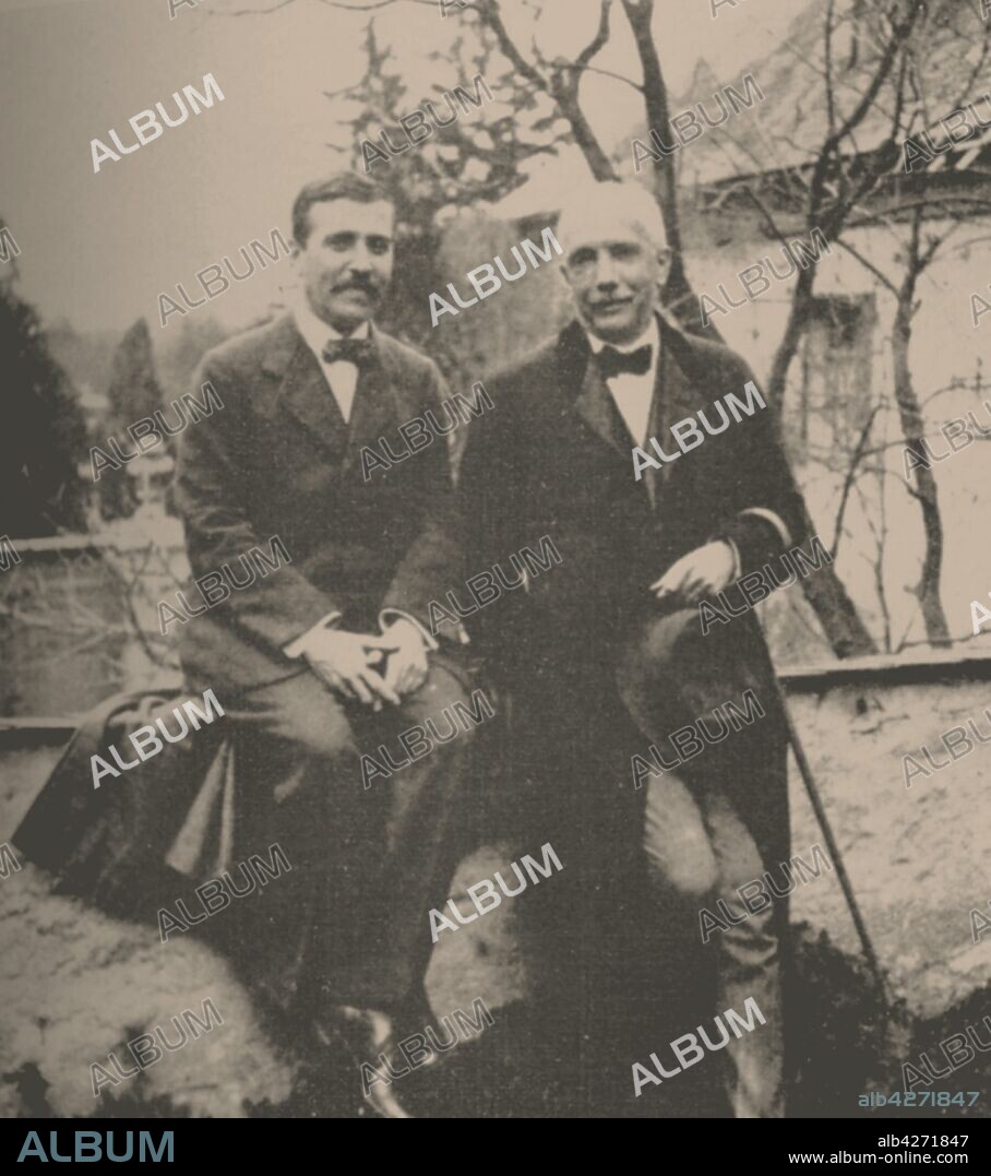ANONYMOUS. Hugo von Hofmannsthal (1874-1929) and Richard Strauss (1864-1949).
