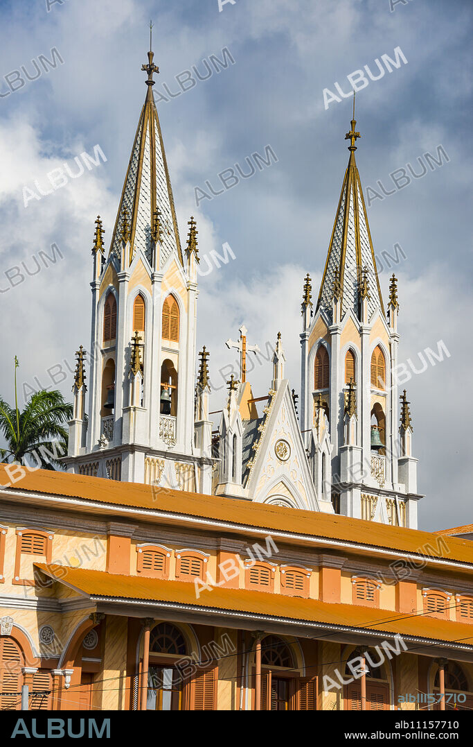 Cathedral of St. Isabel, Malabo, Bioko, Equatorial Guinea, Africa.