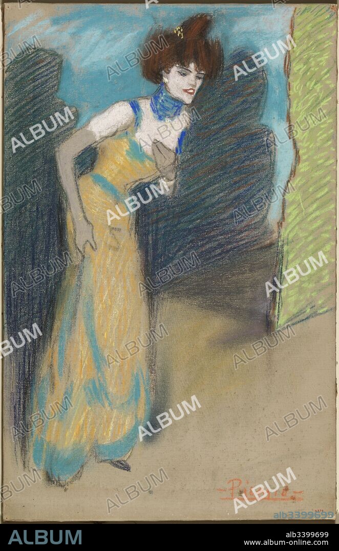 Pablo Picasso / 'End of the number', 1901, Pastel on canvas, 73 x 47 cm, MPB 4.270.