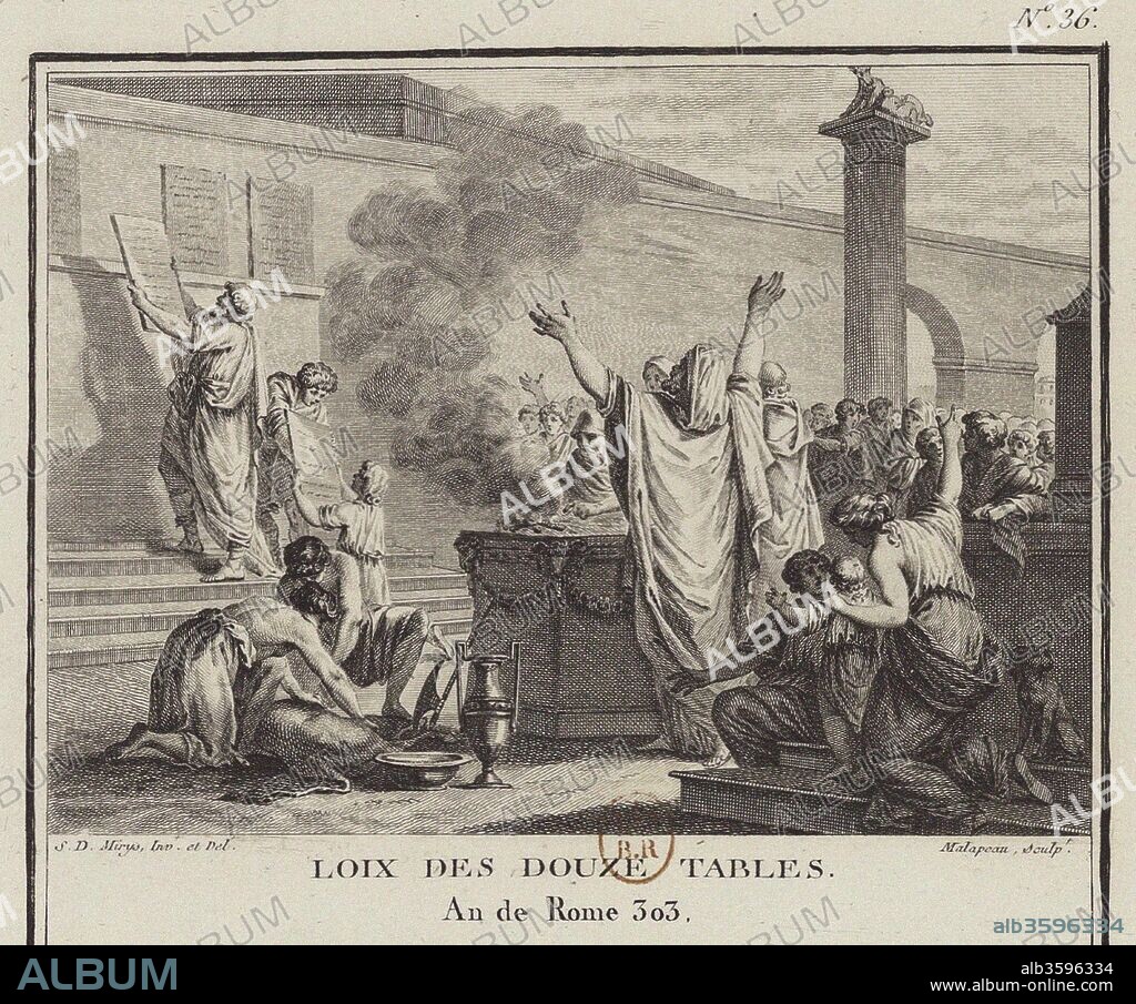 CLAUDE-NICOLAS MALAPEAU. The Law of the Twelve Tables (Leges Duodecim Tabularum or Duodecim Tabulae).