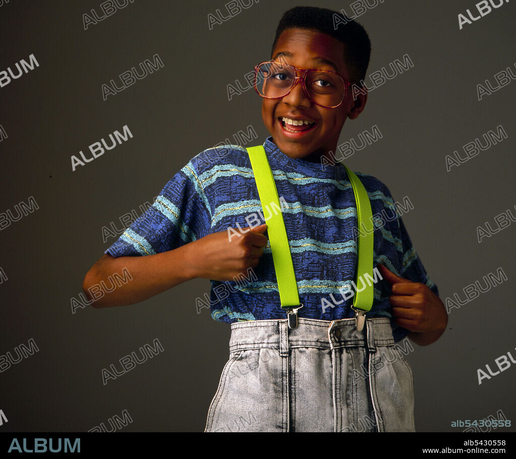 JALEEL WHITE in FAMILY MATTERS, 1989, directed by JOEL ZWICK. Copyright WARNER BROS. TELEVISION.