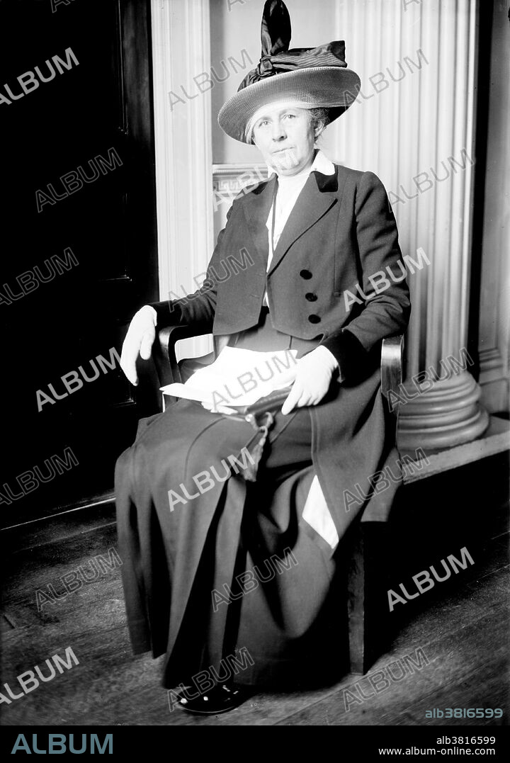 Ida Minerva Tarbell (November 5, 1857 - January 6, 1944) was an American teacher, author and journalist. She was one of the leading "muckrakers" of the progressive era of the late 19th and early 20th centuries and is thought to have pioneered investigative journalism.She is best known for her 1904 book, The History of the Standard Oil Company, which was listed as No. 5 in a 1999 list by New York University of the top 100 works of 20th-century American journalism. It was first serialized in McClure's Magazine from 1902 to 1904. She depicted John D. Rockefeller as crabbed, miserly, money-grabbing, and viciously effective at monopolizing the oil trade. She wrote many other notable magazine series and biographies, including several works on President Abraham Lincoln, revealing his early life. While Tarbell established her reputation in a field dominated by men, her articles and novels about women began to change starting in 1909. The feminism appeared to fade as she recommended that women embrace home life and the family, saying they had a "true role as wives, mothers and homemakers." She died of pneumonia in 1943 at the age of 88. Photographed by Bain News Service, dated January 19, 1915.