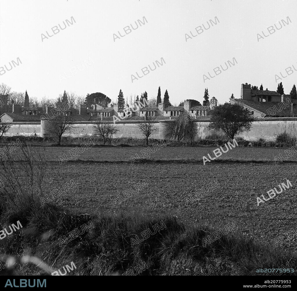 MARTIN DE MITEZA (S XVI). CARTUJA DE AULA DEI FUNDADA EN 1563 - FOTOGRAFIA EN BLANCO Y NEGRO - AÑOS 60.