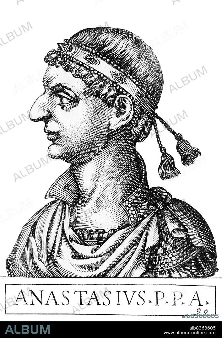 Anastasius I (431-518), also known as Anastasius Dicorus, was born into an Illyrian family. After Emperor Zeno's death in 491 CE, many citizens of the empire wanted both a Roman and an Orthodox Christian emperor. In response, Zeno's widow and Emperor Leo I's daughter Ariadne turned to Anastasius, who was in his sixties when he married Ariadne and ascended to the throne.<br/><br/>. Anastasius soon had to deal with the usurper Longinus, brother of the late Zeno, engaging in the Isaurian War and defeating Longinus in 497. He later fought against the Sassanid Empire in the Anastasian War, the war raging from 502 until 506 when peace was made and the status quo returned to. He also had to contend with invasions by Bulgars and Slavs into the Balkan provinces.<br/><br/>. Overall, Anastasius' reign was marked for its recognisable accomplishments in terms of bureaucracy and economy. His reforms to taxing, government corruption and new forms of currency resulted in the imperial government being left with a sizable budget surplus by the time he died in 518, aged 87.