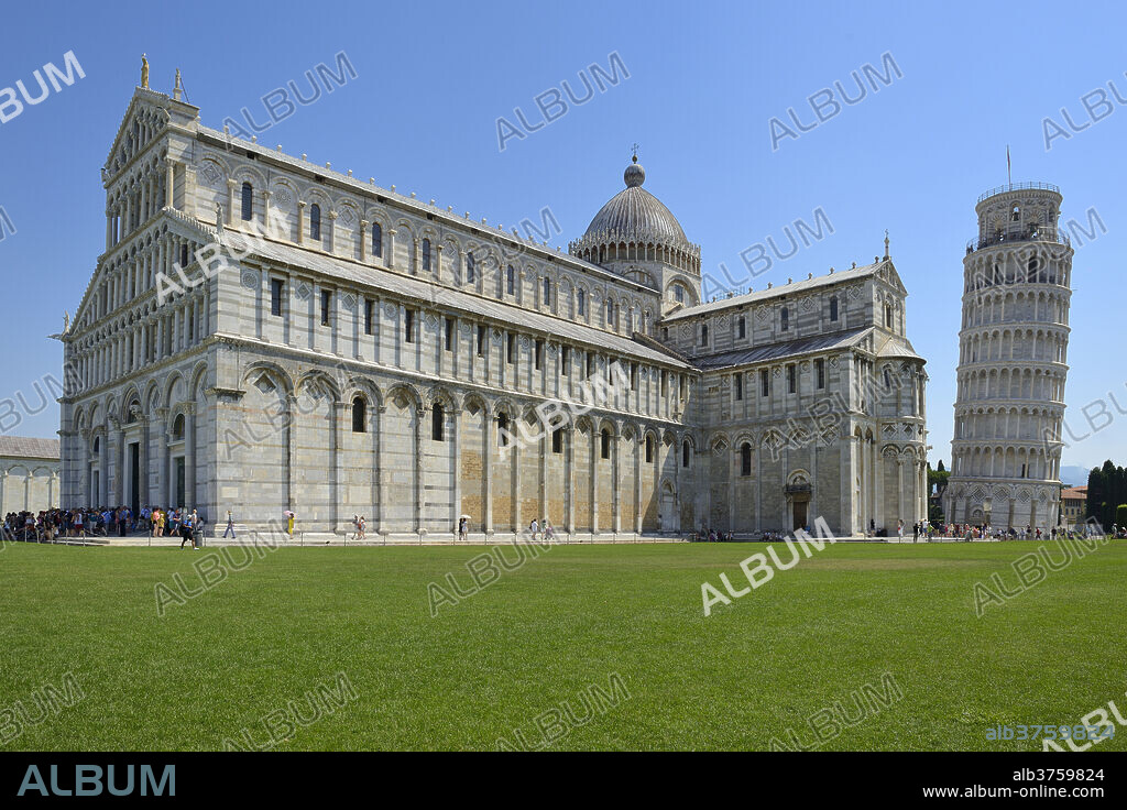 Cathedral Santa Maria Assunta, Piazza del Duomo, Cathedral Square, Campo dei Miracoli, UNESCO World Heritage Site, Pisa, Tuscany, Italy, Europe.