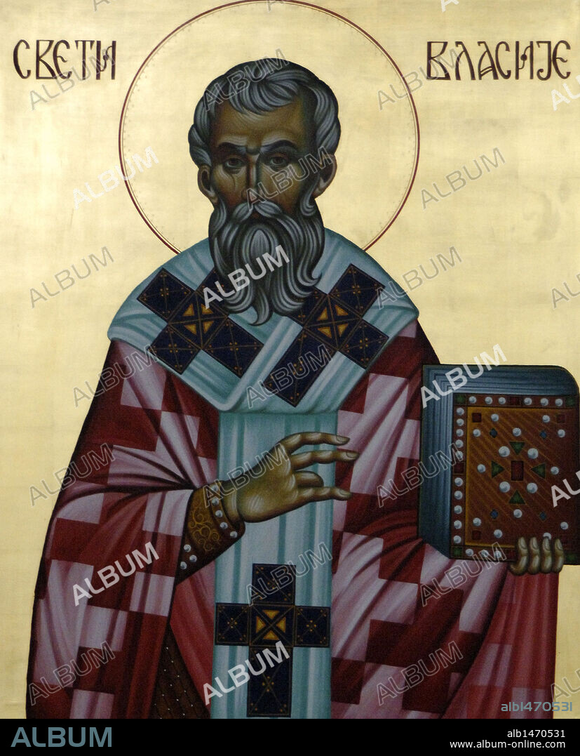 ARTE BIZANTINO. CROACIA. Icono de un Santo. Iglesia Ortodoxa. Dubrovnik.