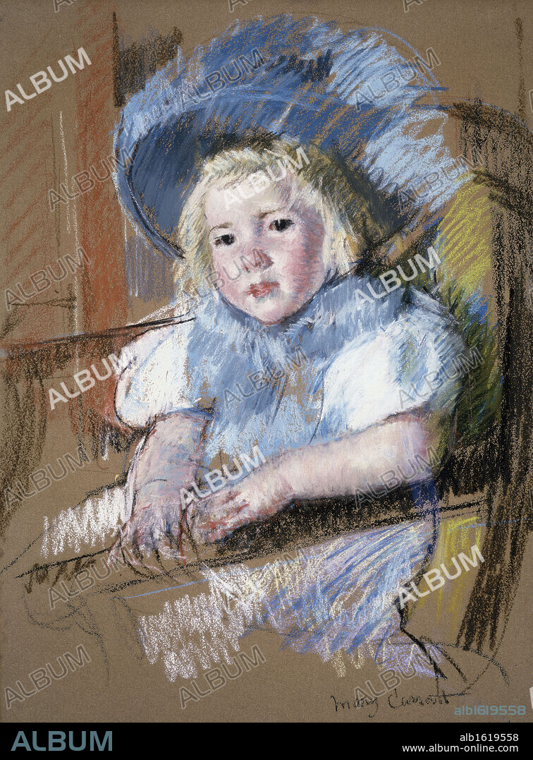 MARY STEVENSON CASSATT. Simone Seated   Mary Cassatt  (1845-1926/ American)  Pastel on Paper   David David Gallery, Philadelphia.