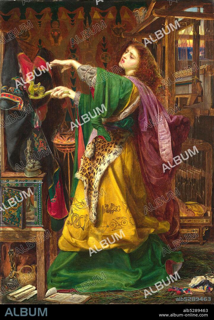 FREDERICK AUGUSTUS SANDYS. Morgan-le-Fay, 1864 Artist: Frederick Sandys. Morgan le Fay is a powerful enchantress in the Arthurian legend. Early appearances of Morgan do not elaborate her character beyond her role as either a goddess, a fay or a sorceress.