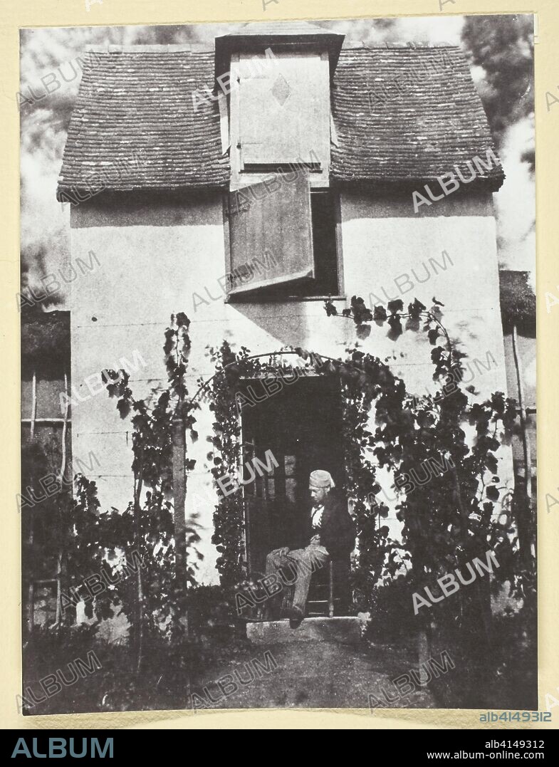 Bayard, Devant sa Maison. Hippolyte Bayard; French, 1801-1887. Date: 1842-1850. Dimensions: 21.9 × 16.4 cm (image/paper/mount). Gelatin silver print, No. 25 from the portfolio "Bayard: XXV Calotypes, 1842-1850" (1965), edition 14/50. Origin: France.