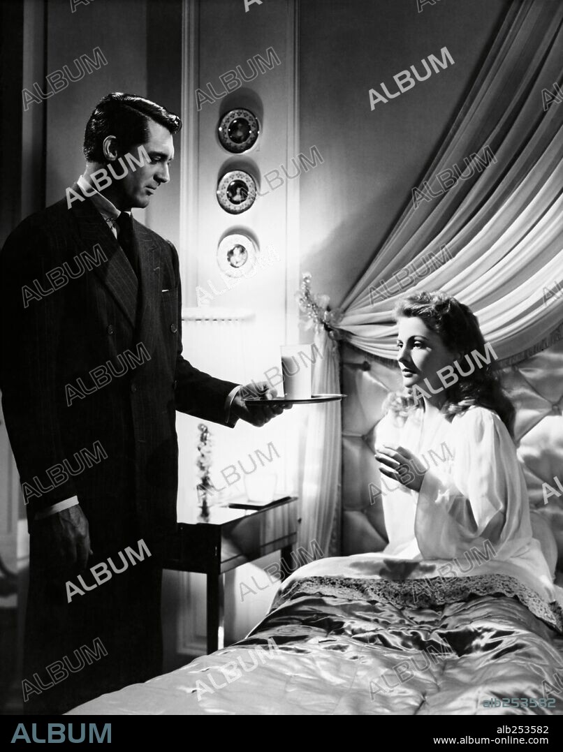 CARY GRANT et JOAN FONTAINE dans SUSPICION, 1941, réalisé par ALFRED HITCHCOCK. Copyright RKO.