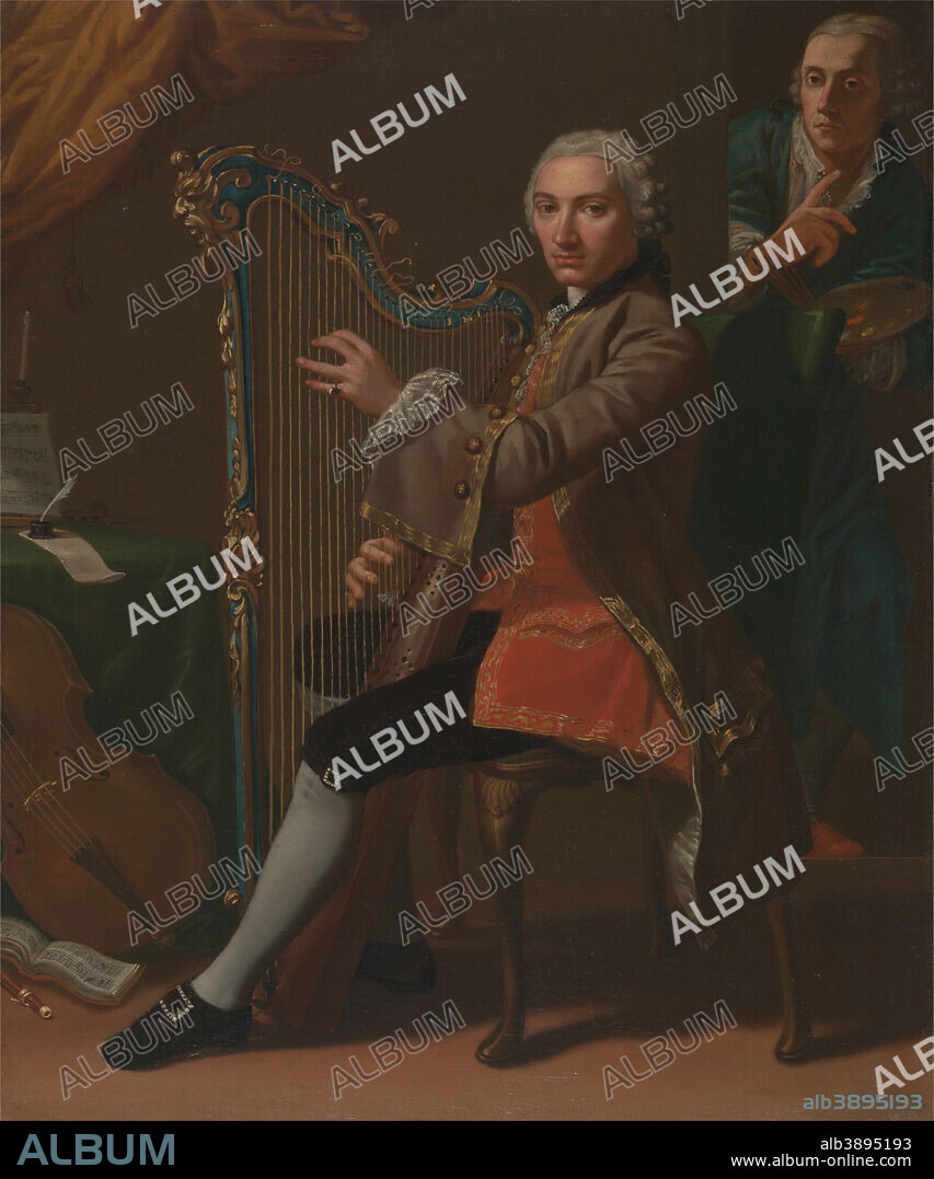 NATHANIEL DANCE-HOLLAND. Cristiano Giuseppe Lidarti and Giovanni Battista Tempesti. Date/Period: Between 1759 and 1760. Painting. Oil on canvas. Height: 724 mm (28.50 in); Width: 622 mm (24.48 in).