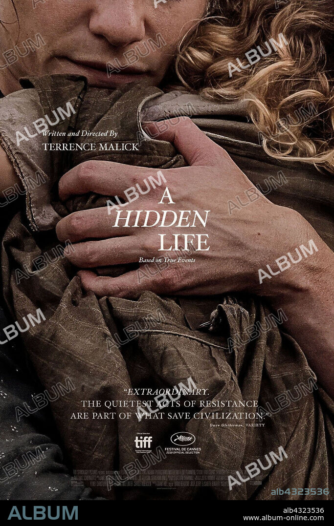 Poster of A HIDDEN LIFE, 2019, directed by TERRENCE MALICK. Copyright STUDIO BABELSBERG/ELIZABETH BAY PRODUCTIONS.
