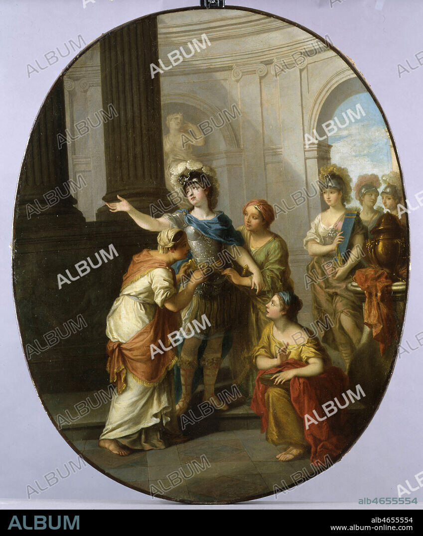 'Antiope, reine des Amazones et ses suivantes', huile sur toile de Nicolas VENEVAULT (1697-1775). L'Antiope du musee d'Epinal est avec l'Allegorie au prince de Conde ( Louvre) tout ce qui a ce jour nous reste de l'oeuvre de Venevault. (90x72cm). Musee des Beaux Arts d'Epinal. Credit : Photo Prud'Homme / Kharbine Tapabor.