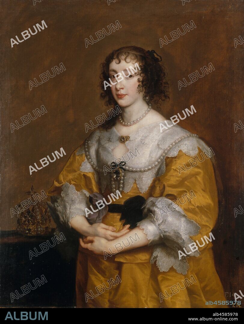 ANTHONY VAN DYCK. Queen Henrietta Maria, 1636.