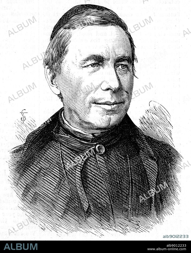 Portrait of Angelo Secchi (1818-1878) an Italian astronomer and director of the Observatory at the Pontifical Gregorian University. Dated 19th Century.