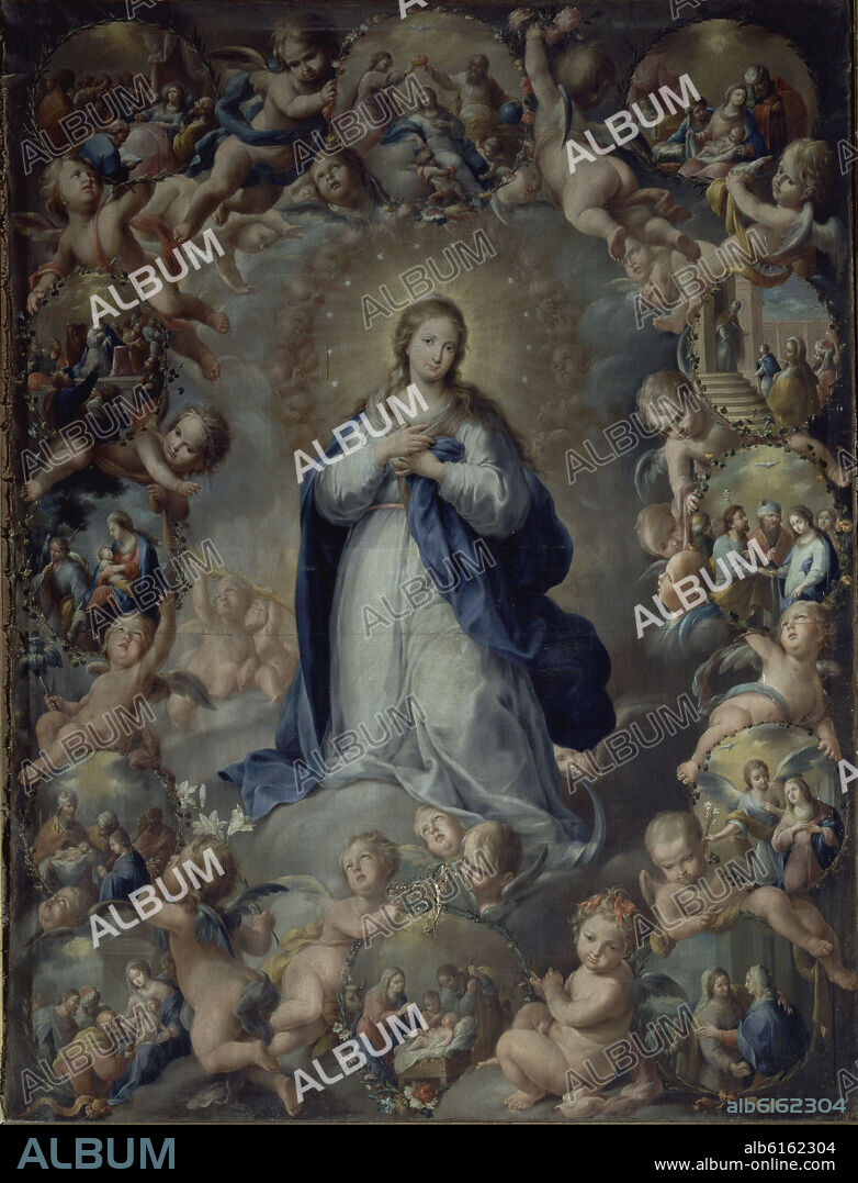 DOMINGO MARTINEZ (1688-1749). INMACULADA -  SIGLO XVIII - BARROCO ESPAÑOL.