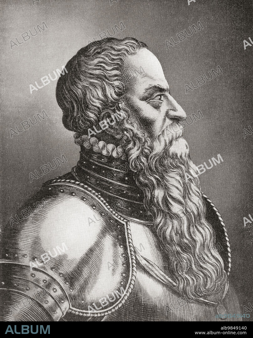 Gustav I, born Gustav Eriksson of the Vasa noble family and later known as Gustav Vasa, 1496 - 1560. King of Sweden. From Hutchinson's History of the Nations, published 1915.