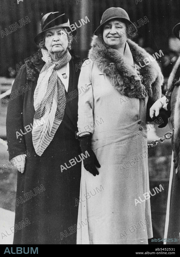 Helen Keller's Teacher Passes On Mrs. Anne Sullivan Macy, 70,  (left), who for forty-Nine years was the companion teacher of Helen Keller, (right), Died Oct. 20th, in her home in Forest Hills, L.l., Mrs. Macy, as a girl of 21, Performed a seeming Miracle when she Taught Miss Keller, who had been Rendered Deaf,-Dumb, and Blind, after an Illness, to Surmount her Handicaps and Carry on A near-to-Normal Existence. October 20, 1936. (Photo by  ACME).