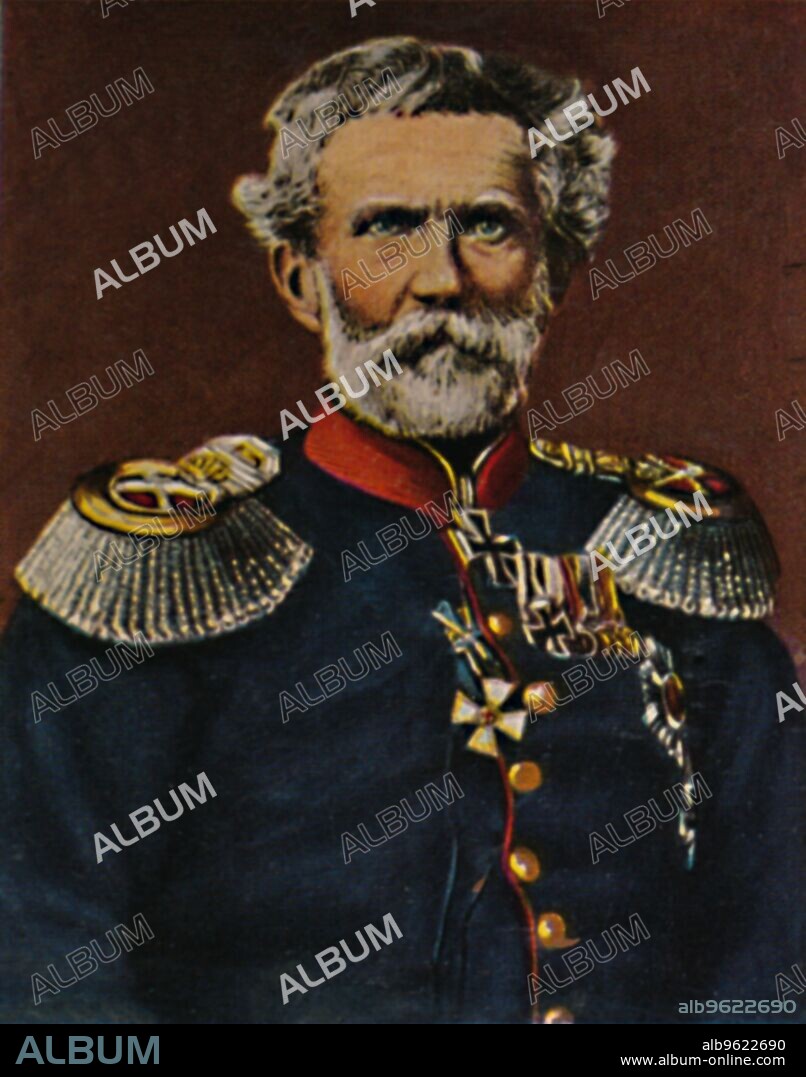 'Feldmarschall von Manteuffel 1809-1885', 1934. Edwin Freiherr von Manteuffel (1809-1885), German Generalfeldmarschall noted for his victories in the Franco-Prussian War. From "Die Großen der Weltgeschichte". [Eckstein-Halpaus, Dresden, 1934].