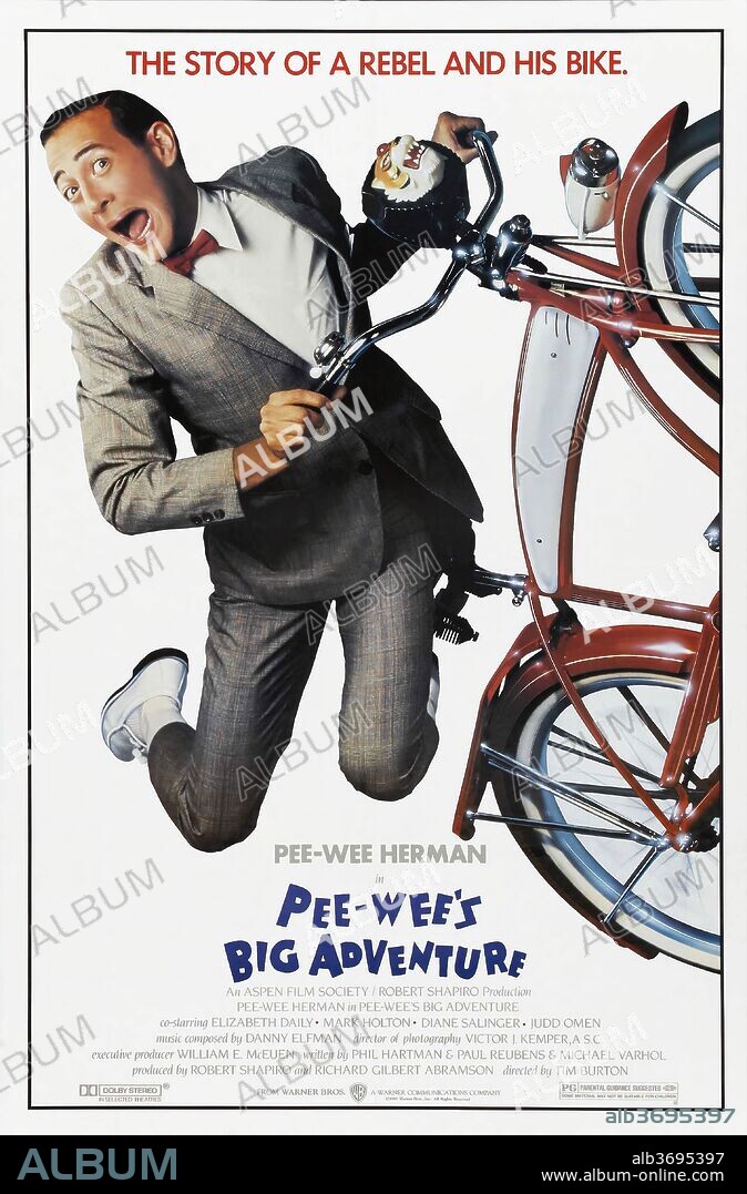 PAUL REUBENS en LA GRAN AVENTURA DE PEE-WEE, 1985 (PEE-WEE'S BIG ADVENTURE), dirigida por TIM BURTON. Copyright WARNER BROTHERS.