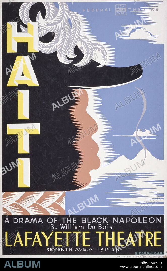 Haiti, a drama of the black Napoleon, by William Du Bois, Lafayette Theatre, 1938 Poster, showing stylized black Napoleon. François-Dominique Toussaint Louverture (1743 1803), also known as Toussaint L'Ouverture was the best-known leader of the Haitian Revolution.