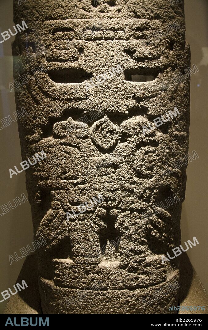 Stone stele from Pacopampa Chavín culture 900 BC-200 BC Perú.