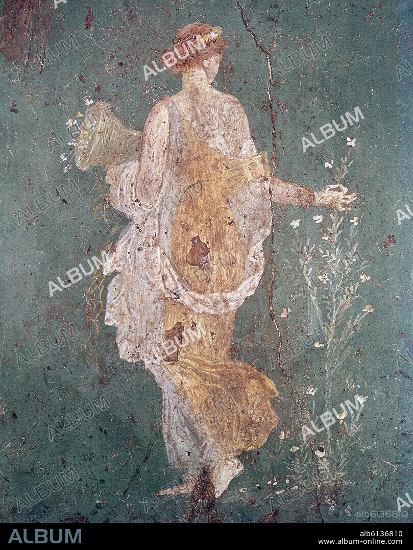 LA PRIMAVERA O LA FLORA - S I AC - FRESCO DE STABIA ACTUALMENTE CASTELLAMMARE DE STABIA (ITALIA).