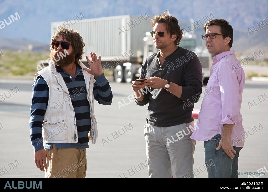 BRADLEY COOPER, ED HELMS y ZACH GALIFIANAKIS en R3SACON, 2013 (THE HANGOVER PART III), dirigida por TODD PHILLIPS. Copyright GREAT HAT FILMS/LEGENDARY PICTURES / GORDON, MELINDA SUE.