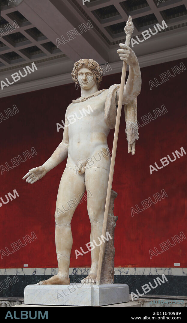 Antinous (111-130 AD). Favorite of Emperor Hadrian. Represented  as Dionysus, 130-138 AD. Marble.