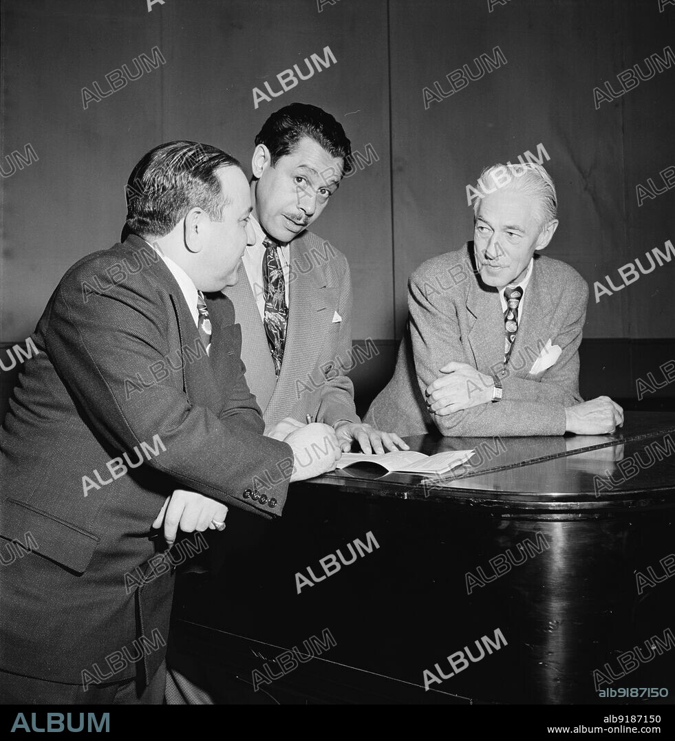 WILLIAM PAUL GOTTLIEB. Portrait of Cab Calloway, Columbia studio, New York, N.Y., ca. Mar. 1947.