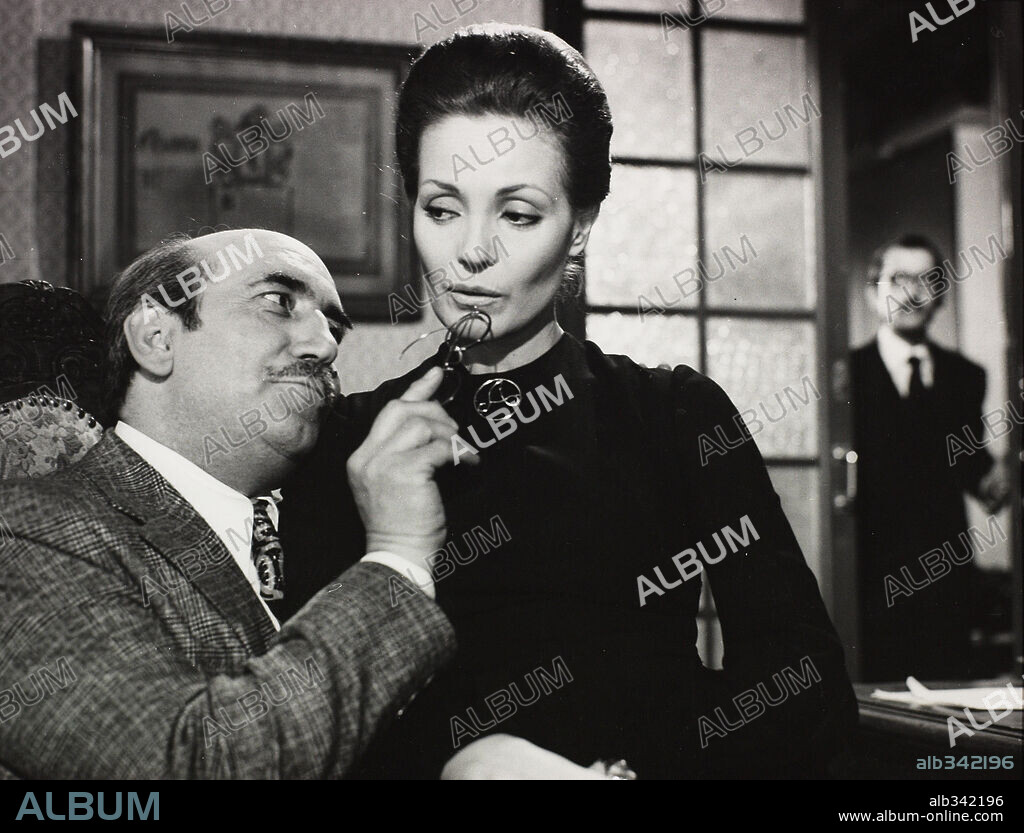 ANTONIO FERRANDIS and CARMEN SEVILLA in SEX O NO SEX, 1974, directed by JULIO DIAMANTE. Copyright CB FILMS.