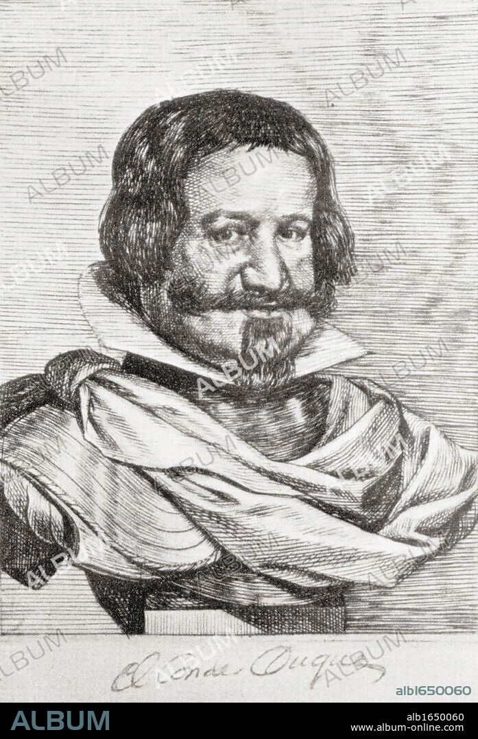 Gaspar de Guzman y Pimentel Ribera y Velasco de Tovar, 1587 to 1645. Spanish noble and politician. III conde de Olivares, I duque de Sanlucar la Mayor, I Marques de Heliche y I Conde de Arzarcollar, known as Conde-Duque de Olivares. From the book El Conde-Duque de Olivares, La Pasion de Mandar by G. Maranon published 1936.