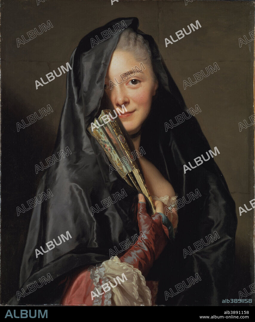 ALEXANDER ROSLIN. Damen med slöjan. Konstnärens maka Suzanne Roslin The Lady with the Veil (the Artist's Wife). Date/Period: 1768. Painting. Oil on canvas oil on canvas. Height: 650 mm (25.59 in); Width: 540 mm (21.25 in).