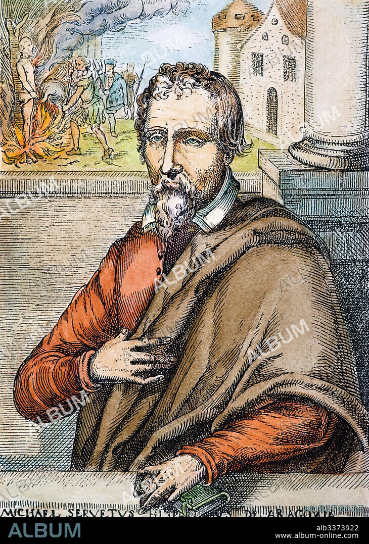 ANONYMOUS. Portrait of Miguel Servet.