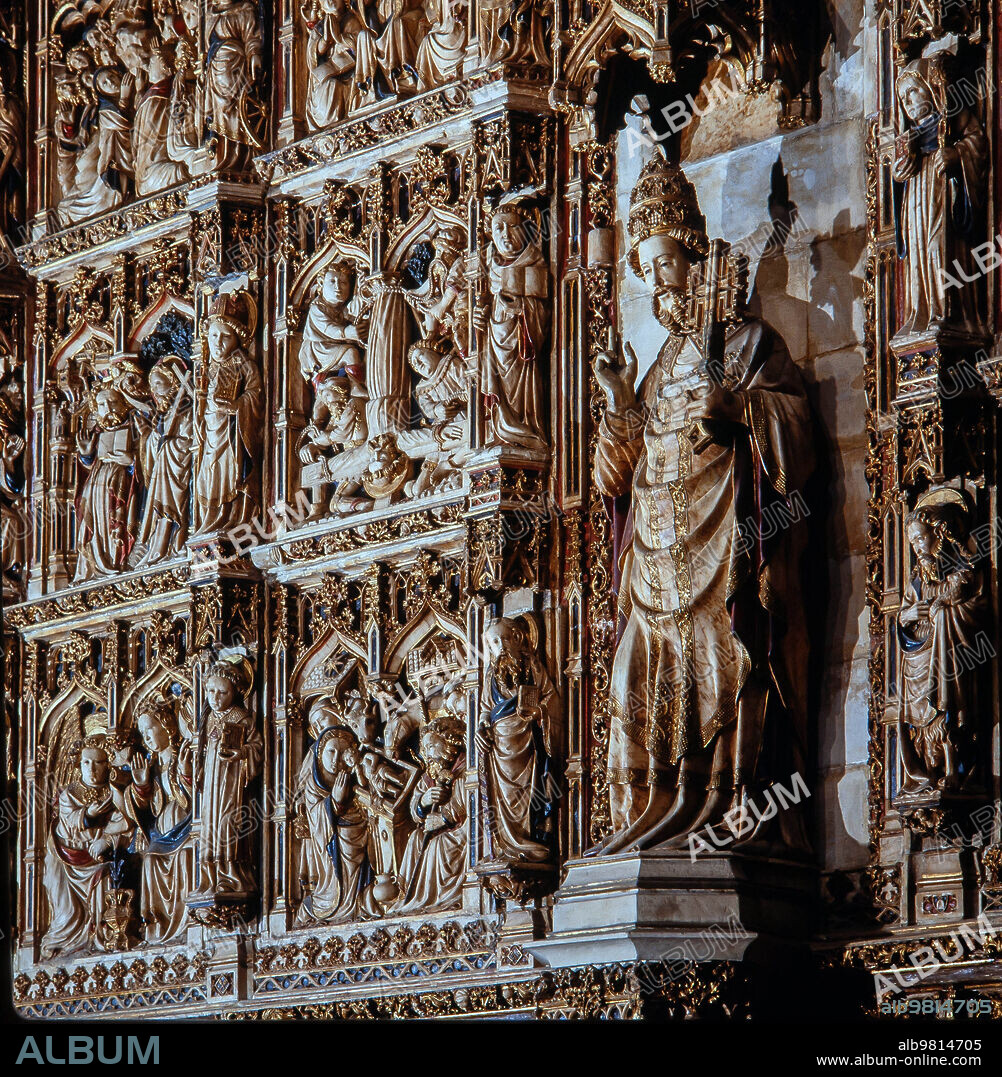 Retablo mayor de la Catedral de Vic, por Pere Oller, 1420-1428.