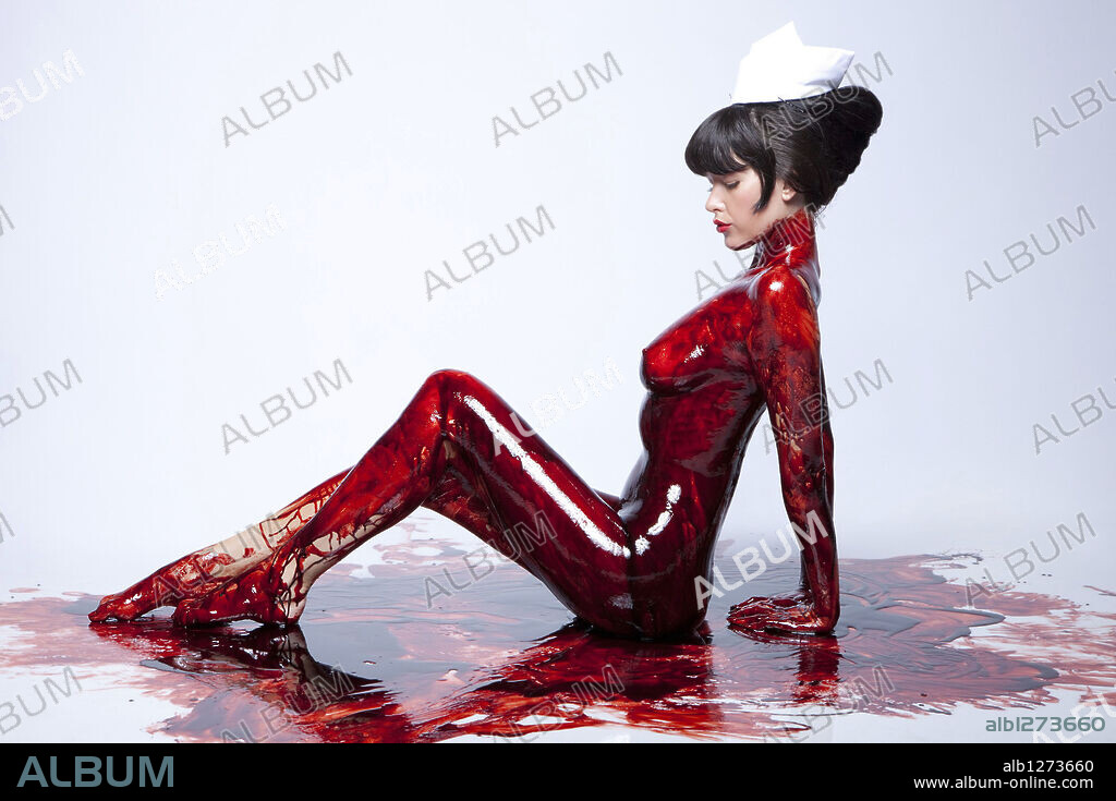 PAZ DE LA HUERTA in NURSE 3-D, 2013, directed by DOUGLAS AARNIOKOSKI. Copyright LIONSGATE.