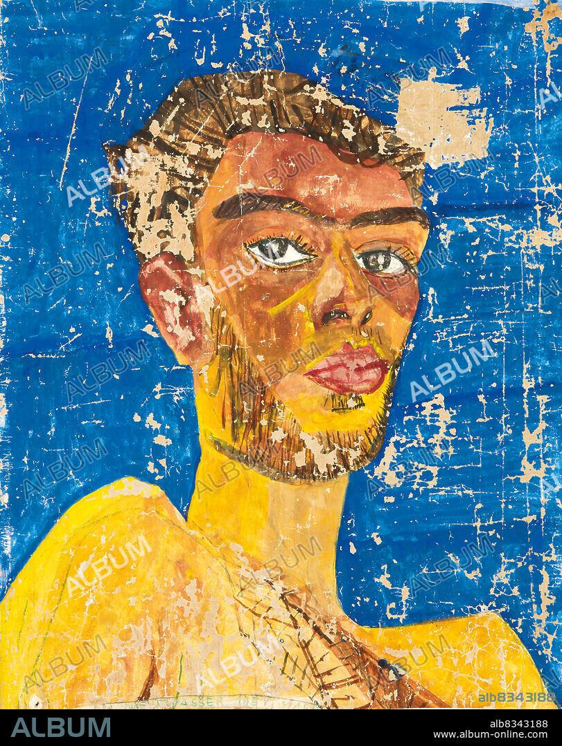 FRIEDENSREICH HUNDERTWASSER. Self-Portrait, Marrakesh.
