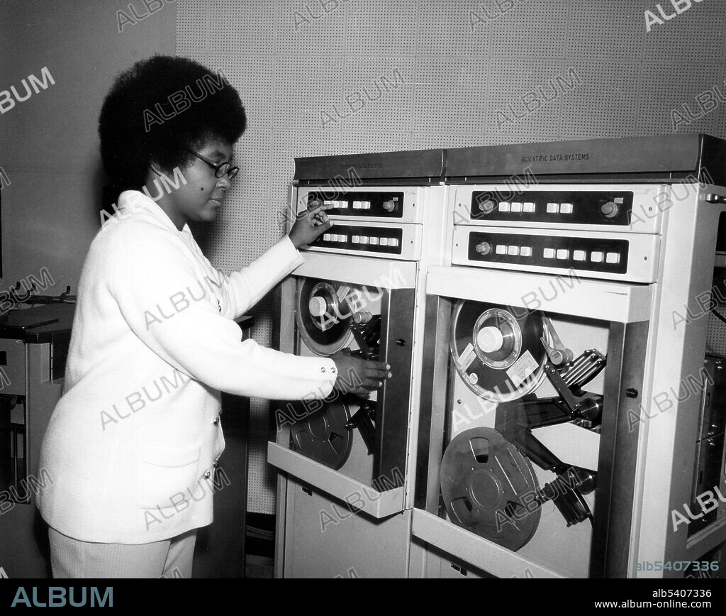 Jeanette Alexandra Scissum (born 1940) is a mathematician, space scientist, and diversity advocate who put forward techniques for improved forecasting of the sunspot cycle. Scissum was awarded a small scholarship to study at Alabama A&M University which she supplemented by working at a telephone switchboard. She earned her bachelor's and master's degree in mathematics before returning to graduate school to get her PhD in computer science after 13 years at Marshall Space Flight Center. In the 1970s she worked as a space scientist in the Space Environment Branch of Marshall’s Space Sciences Laboratory and she led activities in Marshall’s Atmospheric, Magnetospheric, and Plasmas in Space project. Following the completion of her PhD, she later moved to Maryland to work in Goddard Space Flight Center as a computer systems analyst responsible for analyzing and directing NASA management information and technical support systems. She retired in 2005. No photographer credited, undated.