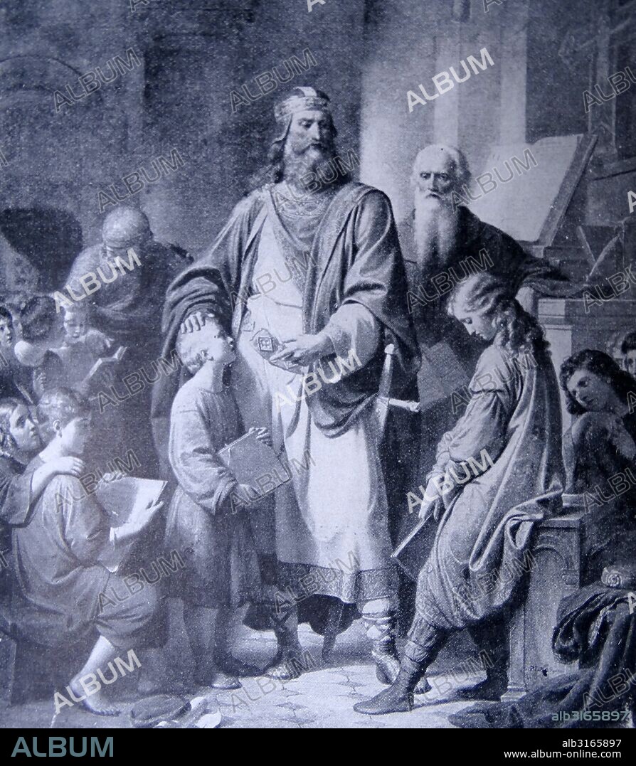 Charlemagne, also known as Charles the Great or Charles I, was King of the Franks who united most of Western Europe during the early Middle Ages and laid the foundations for modern France and Germany died 814 AD.