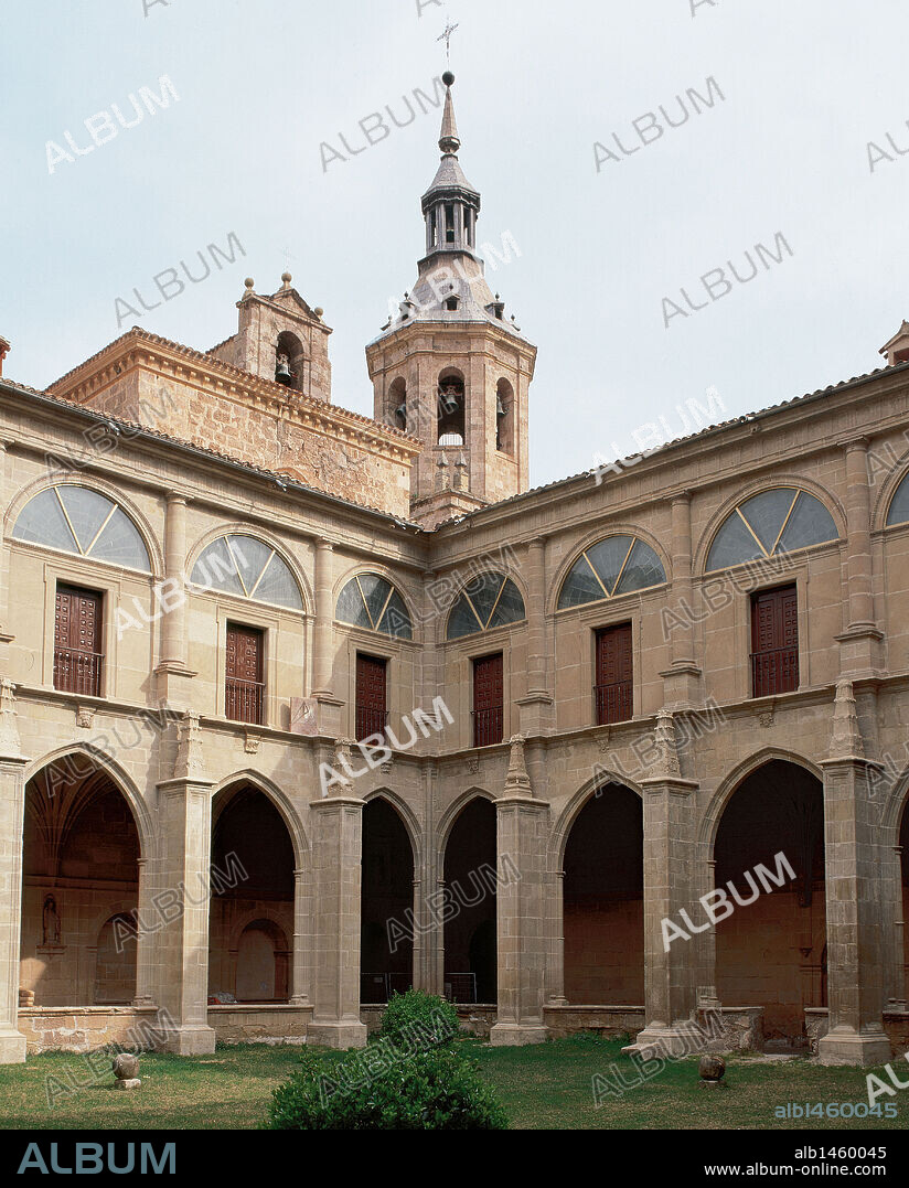 Yuso Monastery.  Cloister. Partial view. San Millan de la Cogolla. La rioja. Spain.