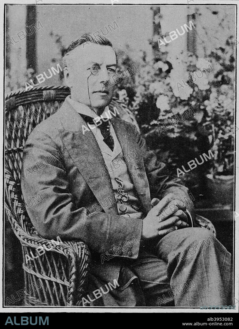'The Right Hon. Joseph Chamberlain', 1901. Joseph Chamberlain (1836-1914) was a British politician and statesman. From The Sunday Strand Vol. IV, [George Newnes Ltd, London, 1901].