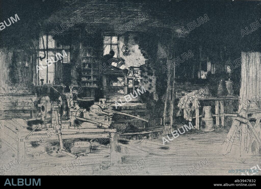 'The Workshop, Stirling', 1905.  From The Studio Volume 36. [The Offices of the Studio Ltd., London, 1905-6].