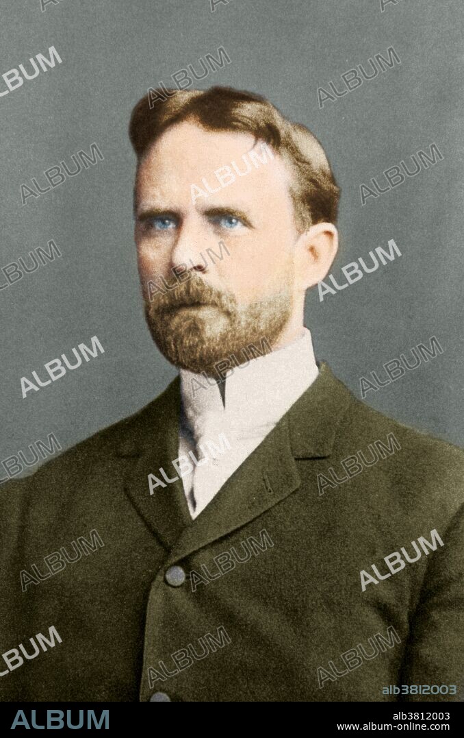 Thomas Hunt Morgan (1866-1945), recipient of the 1933 Nobel Prize in Medicine for his discoveries of the role played by chromosomes in heredity. Morgan received his Ph.D. in 1890 at Johns Hopkins University. The work that received the prize was completed over a 17-year period at Columbia University by Morgan and his students, commencing in 1910 with his discovery of the white-eyed mutation in the fruit fly, Drosophila. This led to the discovery of sex-linked inheritance, allowing chromosomes to be identified as the carriers of the hereditary material.